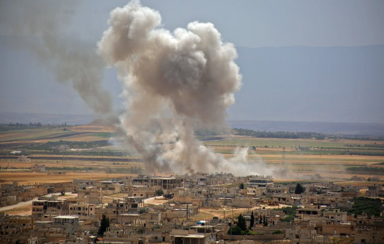 Nguồn tin từ Quân đội Syria cho hay họ đã theo dõi khu vực này trong vài ngày trước khi tiến hành đợt oanh kích đúng lúc các chỉ huy của bọn chúng đang họp bàn để chuẩn bị mở cuộc tấn công quy mô lớn tại Đông Idlib. Ảnh: NYT.