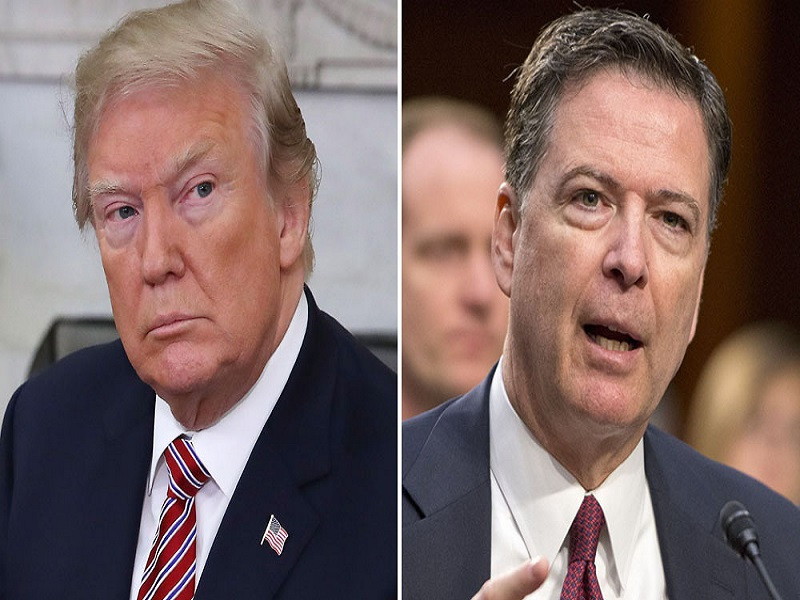 Đây được coi là động thái bất ngờ của Tổng thống Trump (trái) trong bối cảnh ông Comey khi đó đang phụ trách cuộc điều tra về khả năng các cố vấn của ông Trump “thông đồng” với Nga để tác động tới cuộc bầu cử Tổng thống Mỹ hồi năm 2016. Ảnh: Variety.