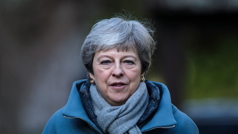 Tháng 5/2019, Thủ tướng Anh Theresa May "ngỏ ý" tiến hành một cuộc trưng cầu dân ý lần hai nếu Quốc hội thông qua "thỏa thuận Brexit mới". Tuy nhiên, sự nhượng bộ này của bà May vẫn không nhận được sự đồng tình từ các nhà lập pháp. Ảnh: NPR.