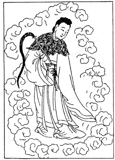  Hà Tiên Cô: Hà Tiên Cô, nữ tiên duy nhất trong Bát tiên, người Tăng thành đời Đường, họ Hà, tên Quỳnh. Thuở nhỏ gặp dị nhân cho nàng ăn đào tiên, từ đó không thấy nữa. Hà Tiên Cô có thể biết trước họa phúc, được người làng kính trọng như thần, sau lên tiên đi mất. Truyền thuyết nàng có pháp bảo là lá sen, hoa sen.