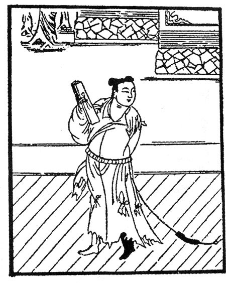  Lam Thái Hòa: Sách “Kế tiên truyện” chép: Lam Thái Hòa, dật sĩ cuối Đường, thường mặc áo lam rách, đeo dây lưng đen, một chân đi hài, một chân không, mùa hạ mặc áo bông, mùa đông nằm trên tuyết, mỗi khi vào chợ ăn xin, tay cầm sênh phách, hát vang đạo ca. Sau Lam Thái Hòa uống rượu say, cỡi mây hạc từ từ bay mất.