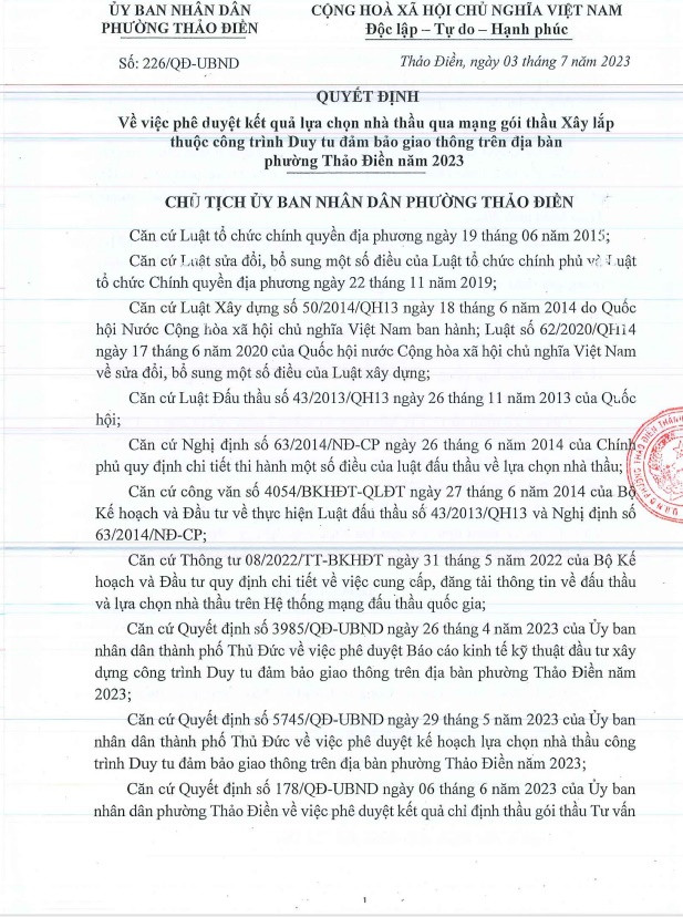 TP HCM: Gói thầu tại phường Thảo Điền có về tay Cty Trường Hải? - Hình 4 TP HCM: Goi thau tai phuong Thao Dien co ve tay Cty Truong Hai?-Hinh-4