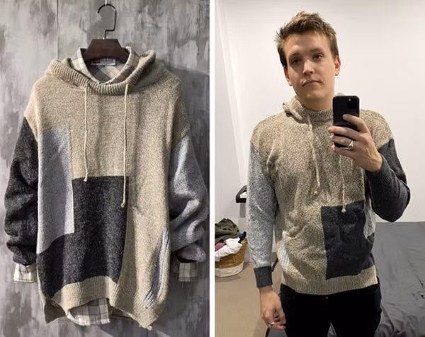 Tưởng mua được mẫu áo cool ngầu, không ngờ hàng nhận được lại chắp vá không ăn nhập.