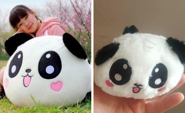 Mặt 2 chú gấu bông có vẻ rất liên quan đến nhau. Vậy nhưng kích thước thì vô cùng khác biệt.