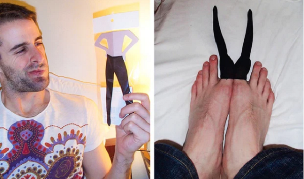 Chàng thanh niên này lại nhận được chiếc quần có kích thước vô cùng... khó hiểu.