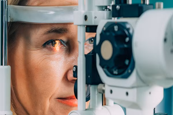 Thoái hóa điểm vàng do tuổi tác có thể dẫn đến mất thị lực trung tâm nghiêm trọng, nhưng người ta hiếm khi bị mù do bệnh này. (Ảnh: Stevica Mrdja/Getty)