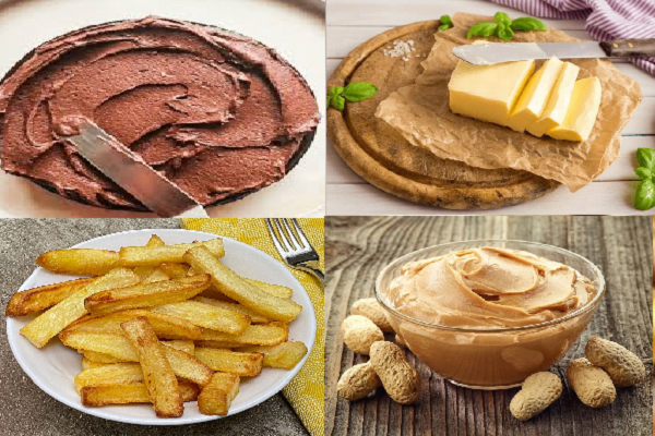 Theo nghiên cứu, 6 thực phẩm nên tránh xa bao gồm: Bơ thực vật, sô cô la, bánh ngọt, bánh quy, bơ đậu phộng, các loại khoai tây chiên. (Ảnh minh họa)