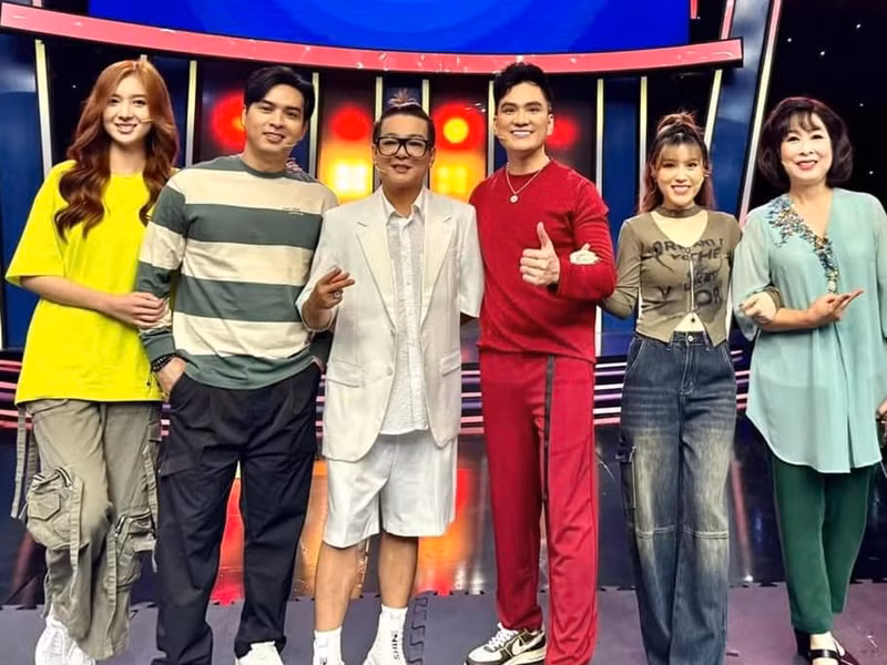 Hồ Quang Hiếu và vợ kém 17 tuổi cùng tham gia một số gameshow. Ảnh: FBNV.