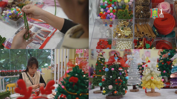 Độc lạ những cây thông làm bằng kẽm nhung làm quà Giáng sinh Doc la nhung cay thong lam bang kem nhung lam qua Giang sinh