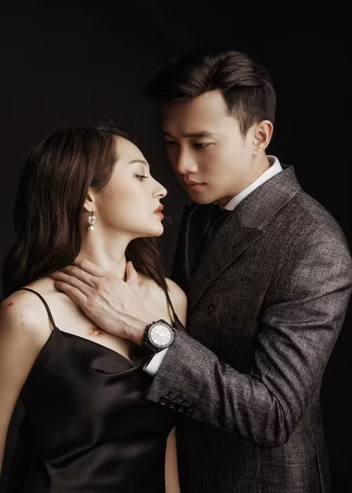 Đóng cặp trong Bẫy ngọt ngào với Quốc Trường, Bảo Anh chia sẻ, cả hai là bạn bè thân thiết, luôn trêu đùa nhau nên thấy không quen khi đóng những cảnh căng thẳng và bạo lực. Ảnh: Người Lao Động.