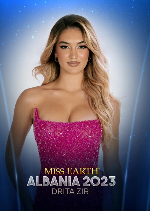 Drita Ziri từng giành ngôi vị á hậu 2 cuộc thi The Miss Globe - Hoa hậu Hoàn cầu 2022. Ảnh: Miss Earth.