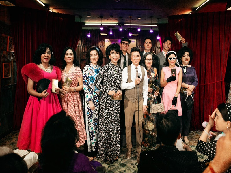 Màn giả gái của Vũ Hà chiếm sóng tại sự kiện của Mr Đàm. Ảnh: FBNV.