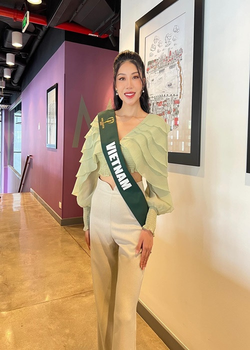 Lan Anh đăng quang Miss Earth Vietnam 2023 - Hoa hậu Trái đất Việt Nam 2023. Ảnh: Instagram.
