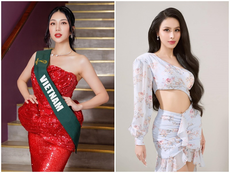 Ngọc Hằng được nhận xét đẹp ngọt ngào, gợi cảm trong khi Lan Anh sắc sảo. Ảnh: FBNV.