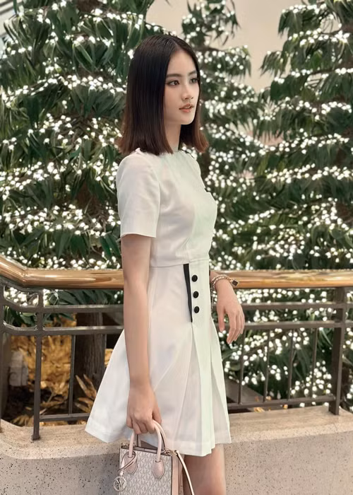 Hoa hậu Thế giới Việt Nam 2023 kín tiếng về chuyện tình cảm. Ảnh: Znews.