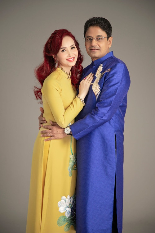 Hoa hậu Diệu Hoa và chồng có 3 người con chung. Ảnh: Vietnamnet.