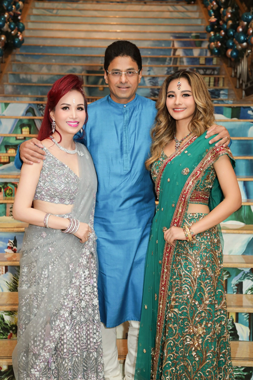 Hoa hậu Diệu Hoa động viên con gái thứ hai hãy coi việc bị nhầm là hoa hậu Ấn Độ là một kỷ niệm đẹp trong cuộc sống. Ảnh: Dân Trí.