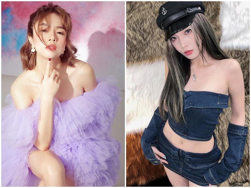 Lợi thế vóc dáng của Thái Trinh là vòng một căng đầy quyến rũ còn Yee Pink sở hữu vòng eo thon gọn, đôi chân dài nuột nà.