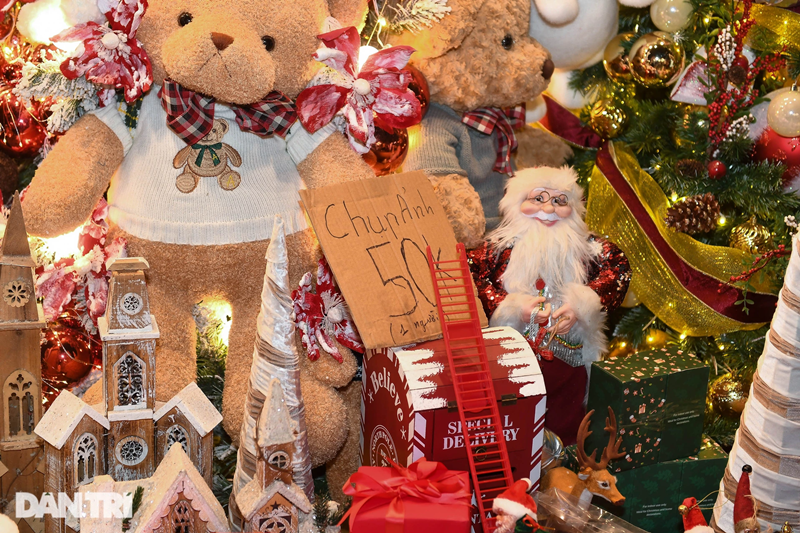 Tại một số cửa hàng ở trên phố Hàng Mã treo biển thu phí chụp hình với mức 50.000 đồng."Người thì đông, nếu ai cũng muốn chụp ảnh rất cản trở người mua bán. Vì vậy, tôi đành treo biển ghi giá ở đó chứ không có ý định thu tiền", một tiểu thương giải thích.