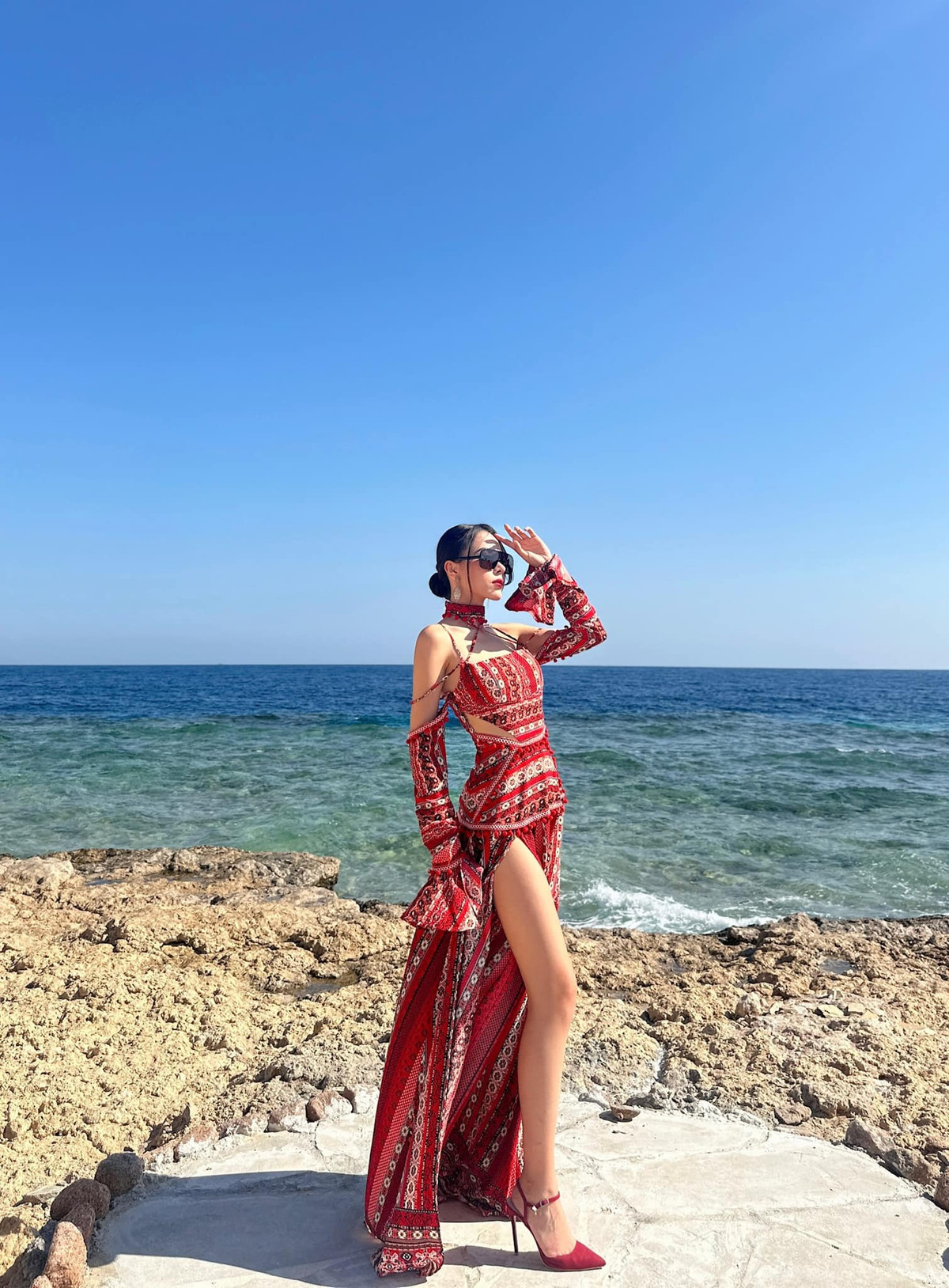 Nhiều người đặt kỳ vọng Ngọc Hằng sẽ nối gót Bảo Ngọc đăng quang Miss Intercontinental. Ảnh: Instagram.