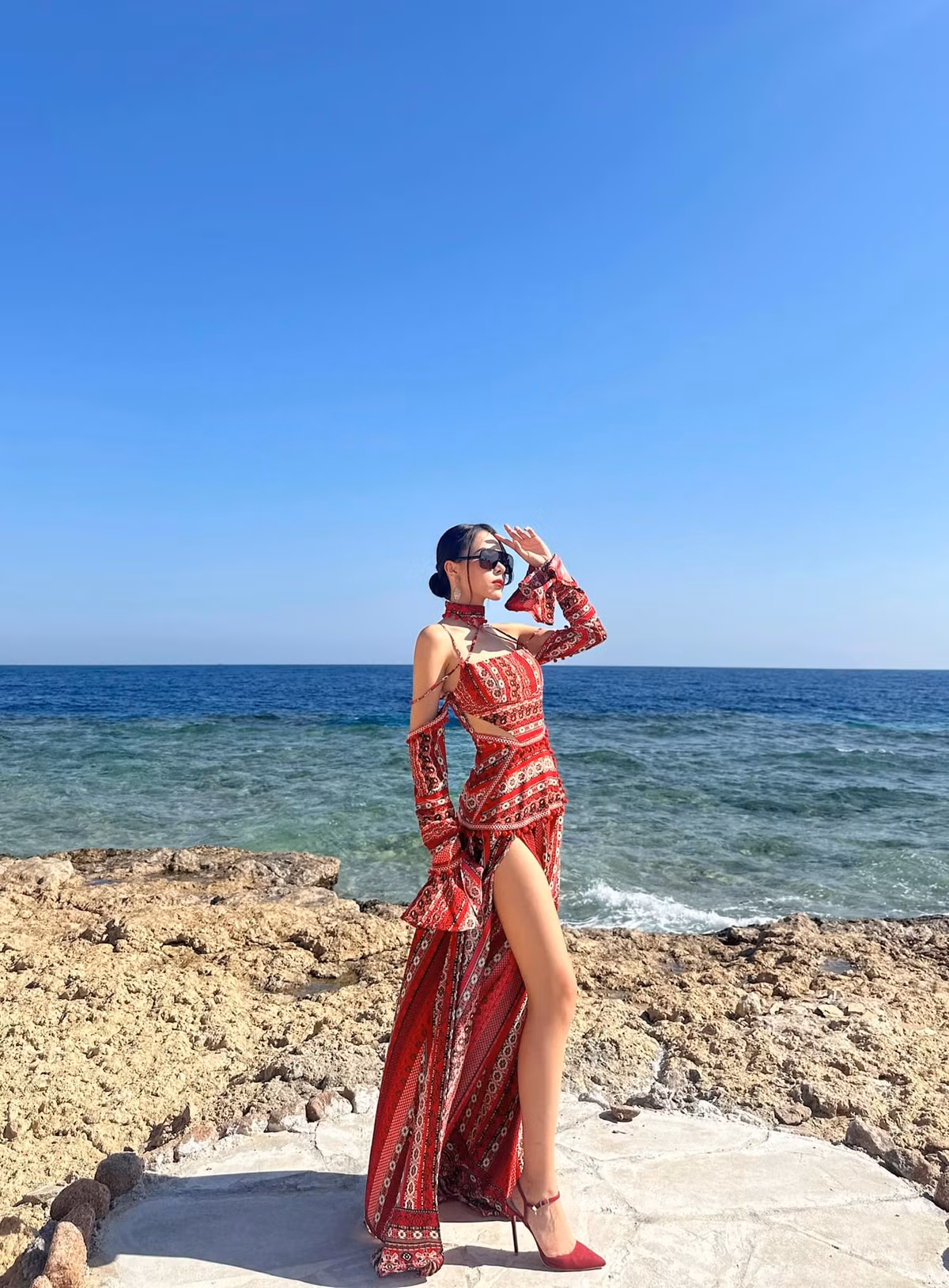 Nhiều người đặt kỳ vọng Ngọc Hằng sẽ nối gót Bảo Ngọc đăng quang Miss Intercontinental. Ảnh: Instagram.