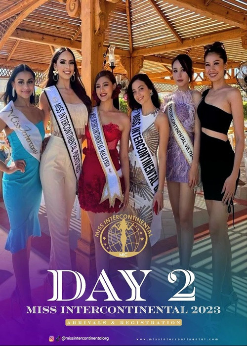Hình ảnh Ngọc Hằng xuất hiện vài lần trên Instagram của cuộc thi Miss Intercontinental. Ảnh: Miss Intercontinental.