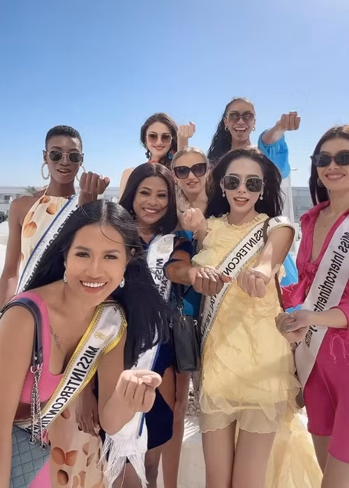 Ngọc Hằng gây ấn tượng ngay từ khi bước vào cuộc thi. Cô được đánh giá luôn tự tin, thân thiện. Ảnh: Instagram.