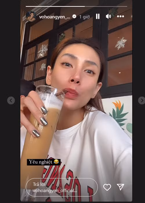 Võ Hoàng Yến chia sẻ, hiện tại, cô và người yêu đang ở Thái Lan.