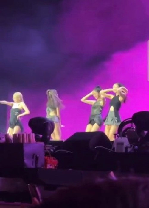 Trong đêm nhạc, BlackPink bất ngờ nhảy See tình - bản hit của Hoàng Thùy Linh gây sốt châu Á. Các thành viên nhóm nhạc chia sẻ, họ vô tình thấy clip cover bài hát này trên mạng xã hội và nhận ra đó là một bài hát đến từ Việt Nam. Vì vậy, BlackPink học nhảy cover để dành tặng khán giả Việt Nam. Ảnh: Dân Trí.