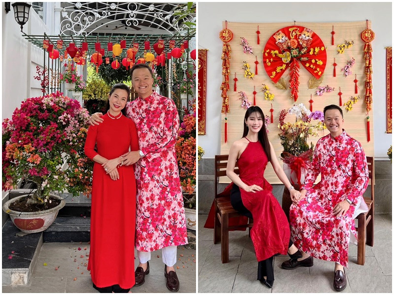 Theo Vietnamnet, Diễm My chia sẻ, mẹ của Vinh Nguyễn thích học những khóa tâm lý nên rất thấu hiểu con cái. "Có lần hai mẹ con nói chuyện, tôi chưa kịp nói gì bà đã hiểu, giống như mẹ ruột", cô kể. Ảnh: FBNV.