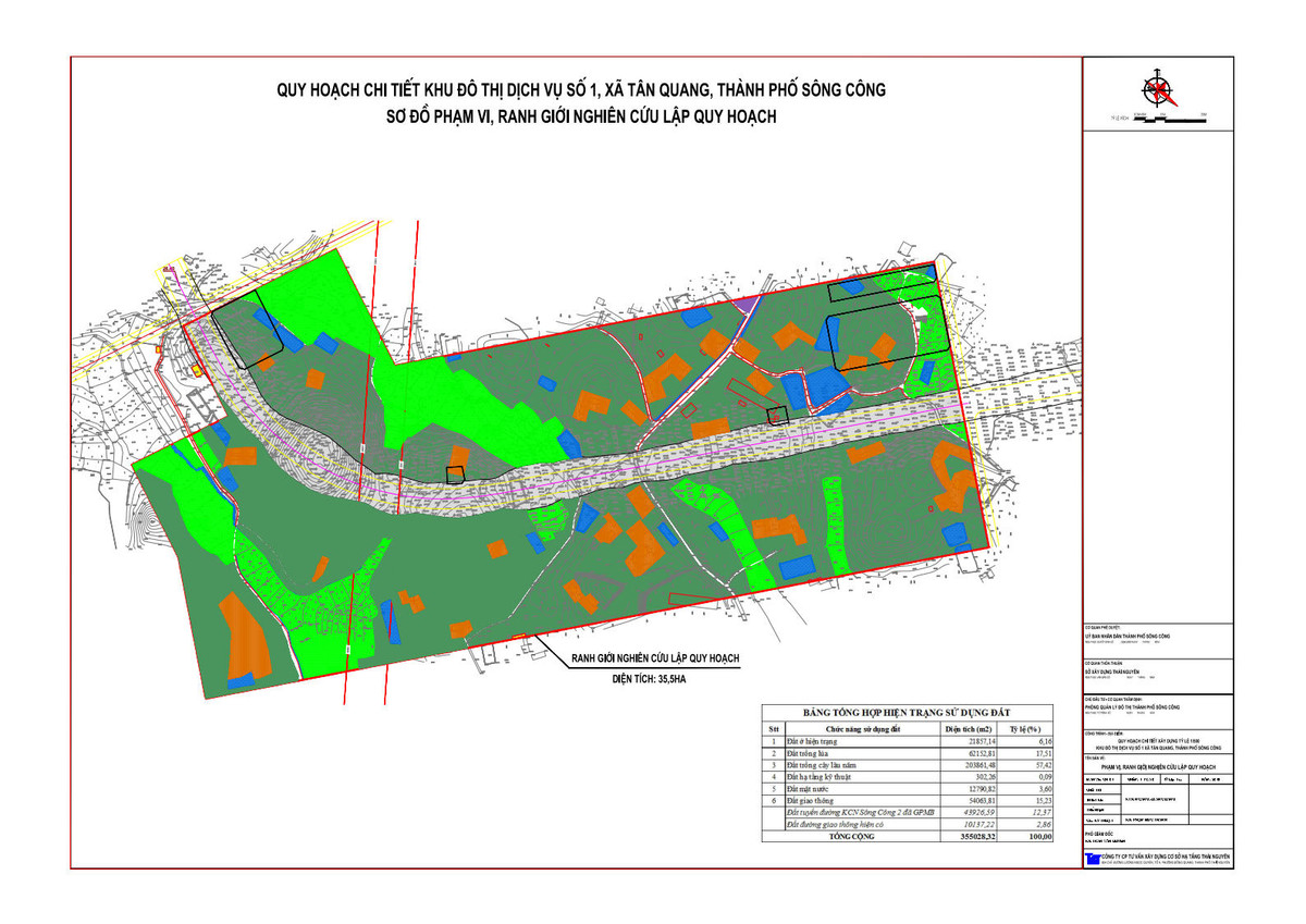 Thai Nguyen chap thuan dau tu KDT 2.200 ty tai TP Song Cong