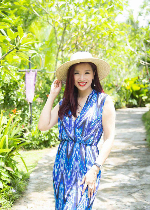 Vẻ trẻ trung ở tuổi 40 của Thu Hương.
