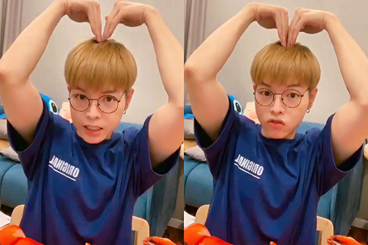 Nam ca sĩ còn đăng ảnh nhí nhảnh để động viên các em học sinh.