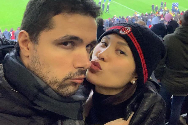 Rõ ràng, Phương Mai không ngần ngại những lời có cánh cho chồng sắp cưới của mình trước công chúng. Ảnh: FBNV