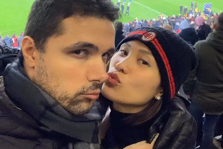 Rõ ràng, Phương Mai không ngần ngại những lời có cánh cho chồng sắp cưới của mình trước công chúng. Ảnh: FBNV