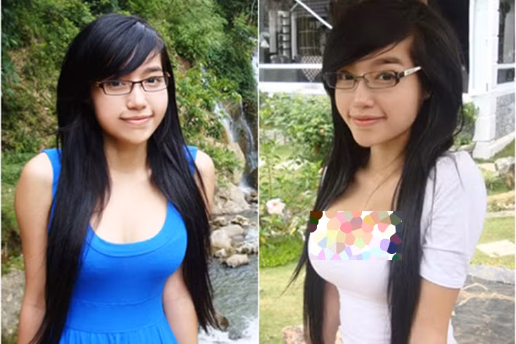 Vòng một của Elly Trần trở nên căng đầy theo thời gian, dấy nghi vấn hot girl dao kéo vòng một. Ảnh: Gia đình Việt Nam