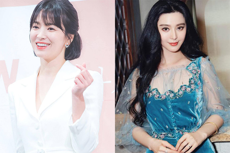Tình duyên của Song Hye Kyo và Phạm Băng Băng cũng giống nhau. Cả hai cứ đóng cặp với ai thì lại vướng tin đồn.