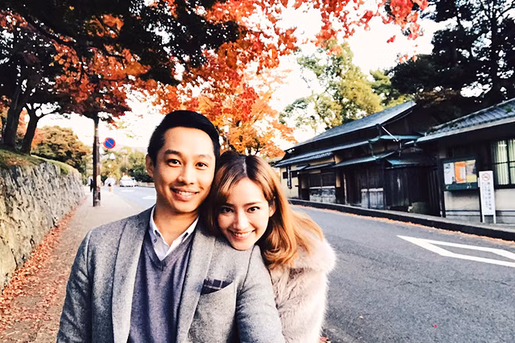 Trúc Diễm cùng ông xã Việt kiều điển trai thường xuyên đi du lịch nước ngoài.