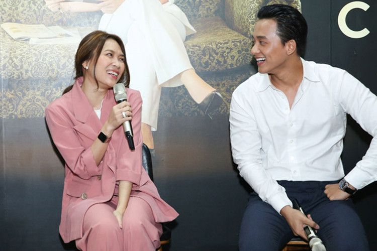 Mỹ Tâm và Mai Tài Phến vốn hợp tác trong MV "Đừng hỏi em" và bộ phim điện ảnh "Chị trợ lý của anh". Ảnh: Dân Việt