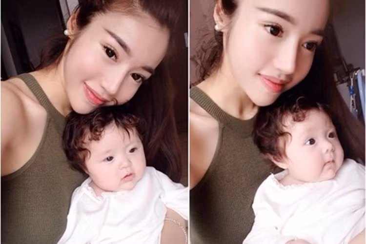Năm 2014, Elly Trần công khai chuyện có con. Tuy nhiên, vì lấy lại vóc dáng quá nhanh, cô bị nghi nhờ người mang thai hộ. Lập tức, Elly Trần đăng ảnh mang thai để đáp trả tin đồn này. Ảnh: Zing