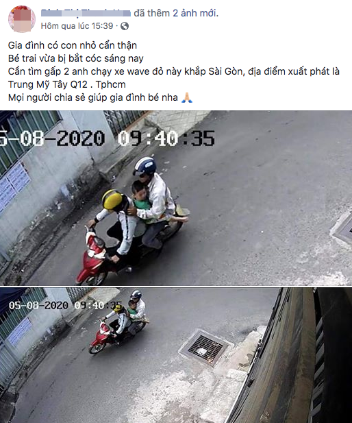 Cha giữ con vì mâu thuẫn, mẹ loan tin con bị bắt cóc gây hoang mang dư luận Cha giu con vi mau thuan, me loan tin con bi bat coc gay hoang mang du luan