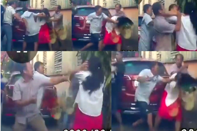 Lúc này, chị H. đi tìm chủ xe nhờ di chuyển để vào trong thì chủ xe cùng một số người đang tổ chức tiệc trong hẻm bước ra cự cãi, không đồng ý di chuyển xe để nhường đường, dùng lời nói thách thức. Sau một lúc cự cãi, nhóm người này lao vào hành hung chị H., dùng tay chân tấn công vào đầu và cơ thể chị này. Phát hiện sự việc, một số người hàng xóm chạy lại can ngăn cũng bị nhóm này tấn công phải bỏ chạy. Đáng nói, trong nhóm người tấn công chị H. và hàng xóm có Đại úy Trần Xuân Phương.