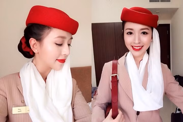 Cũng giống như phi công, nghề tiếp viên hàng không cũng ít khi được đón Tết Nguyên Đán ở nhà. Ảnh: iOne.