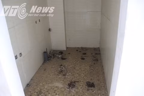 Tuy nhiên, vì căn nhà bỏ hoang đã lâu không ai trông coi nên nó trở thành "thiên đường" của giới nghiện ma túy. Ảnh: VTC News.