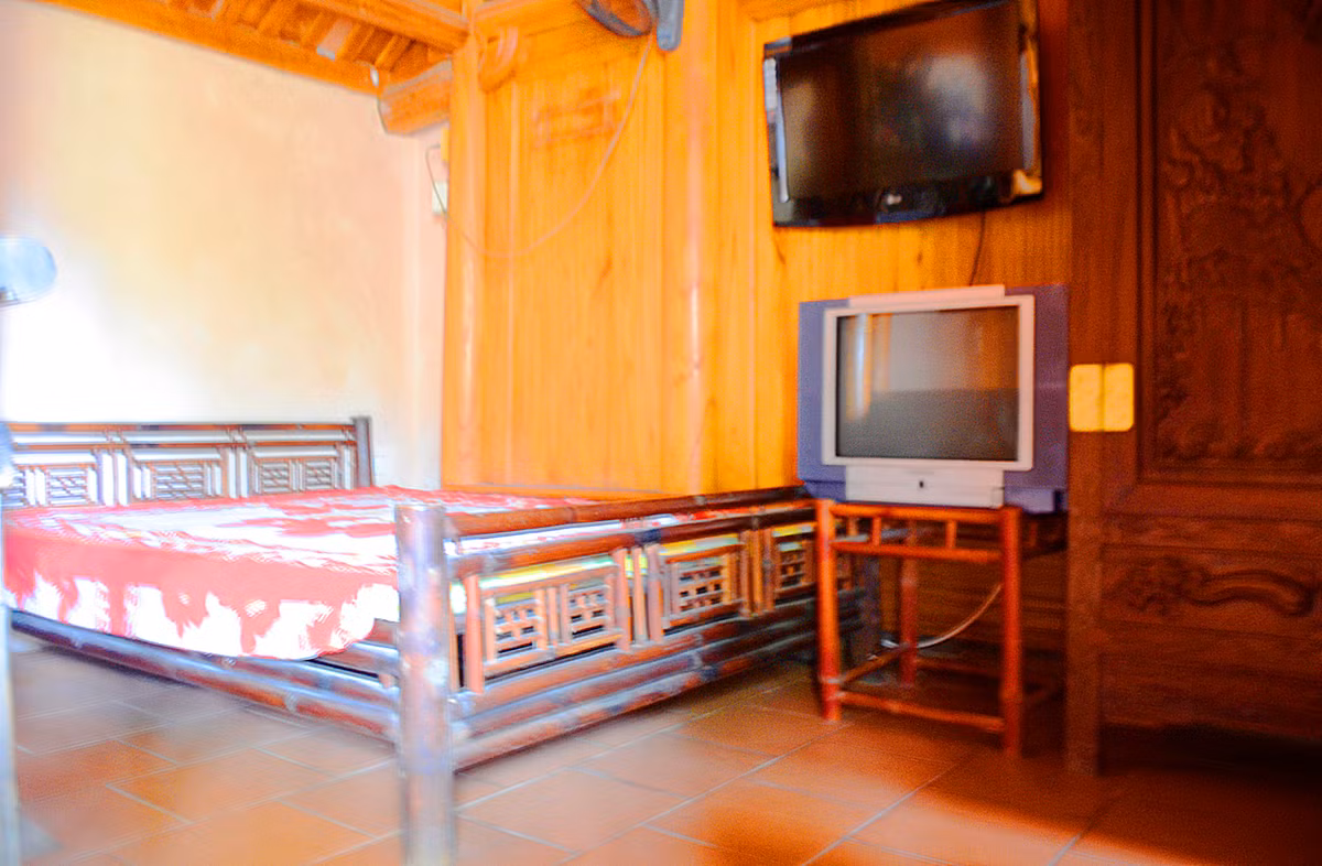 Phòng ngủ dành cho khách đến chơi.