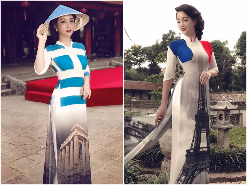 Trong bộ ảnh này, Mai Thu Huyền đã thể hiện thành công được tinh thần của trang phục và nét đẹp thanh lịch, quyến rũ của người phụ nữ Việt Nam.