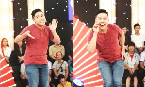 Khả năng đổi giọng, một mình diễn hai vai đã giúp Vinh Quang vượt qua hai vòng thi đầu tiên dễ dàng.