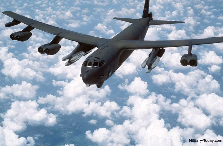 Các máy bay cất cánh từ căn cứ Minot, Bắc Dakota và thực hiện cuộc bắn thử ở thao trường Utah...Nguồn ảnh: Military-Today