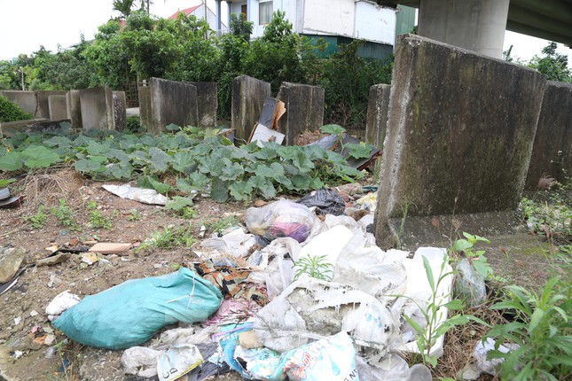 Rác thải dọc tuyến đường Lê Ninh gây ô nhiễm môi trường, mất mỹ quan đô thị. 