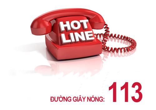  Tổng đài 113: Đây là tổng đài khẩn cấp gọi công an hoặc cảnh sát khi có việc liên quan đến an ninh trật tự, các vụ việc cướp giật, trộm cắp, đánh nhau, bạo hành, tai nạn giao thông...